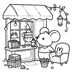 The Doice Shop - Printable Coloring Page